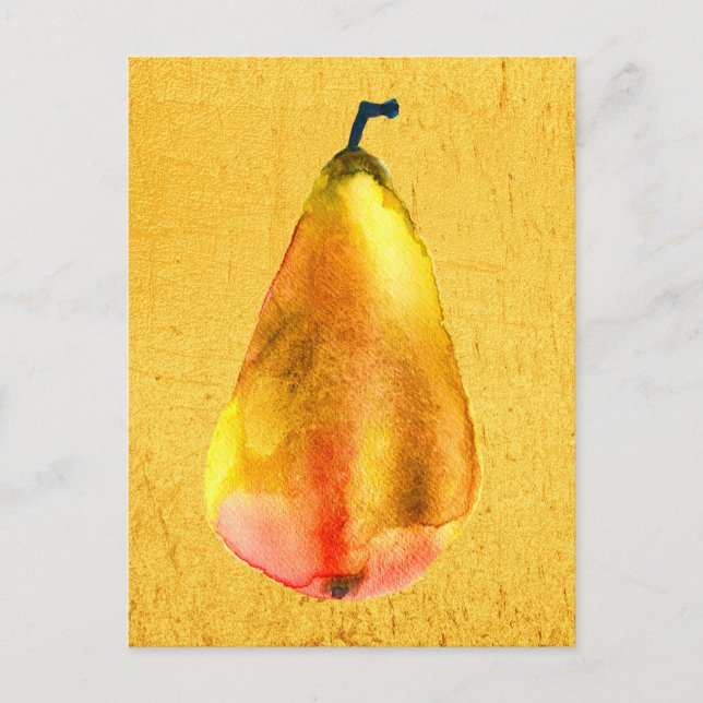 Golden Pear-frukten Vykort (Framsida)