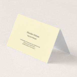 Golden Pearl Plain Professional Modern Minimailst Visitkort