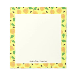 Golden Pears Collection Yellow Bright Anteckningsblock