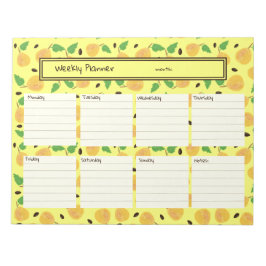 Golden Pears Collection Yellow Bright Planner Anteckningsblock