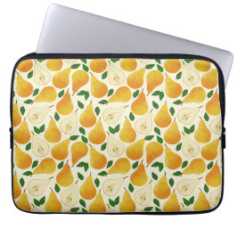 Golden Pears Mönster Laptop Fodral