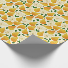 Golden Pears Mönster Presentpapper