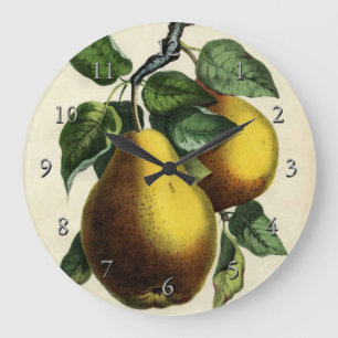 Golden Pears Stor Klocka