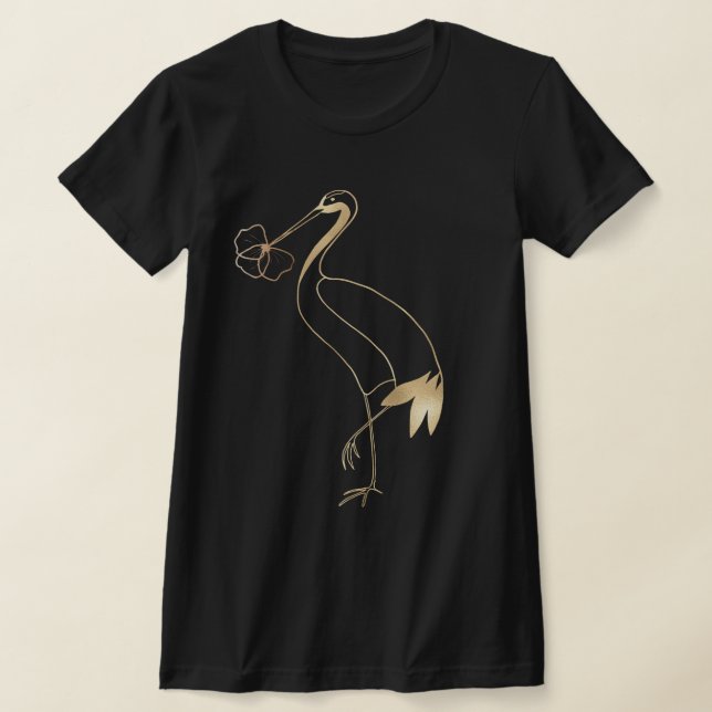 Golden Pelican T Shirt (Laydown)