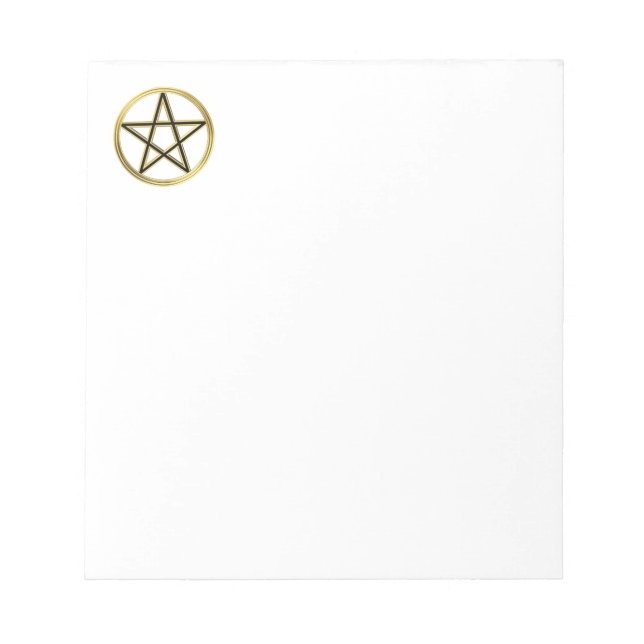 Golden pentagram anteckningsblock (Framsida)