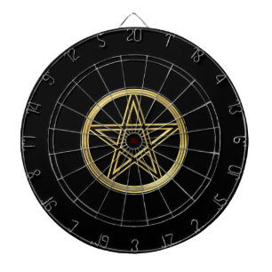 Golden pentagram darttavla
