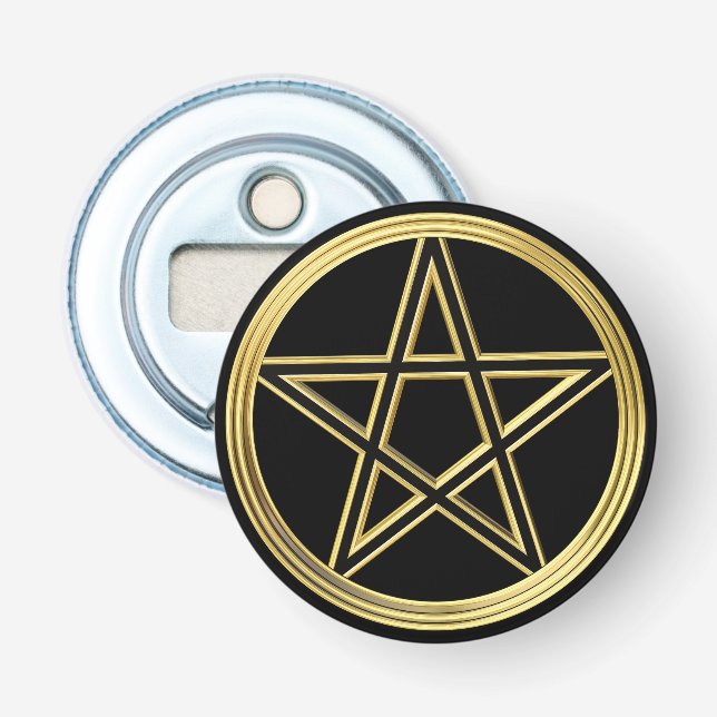 Golden pentagram flasköppnare (Framsidan)