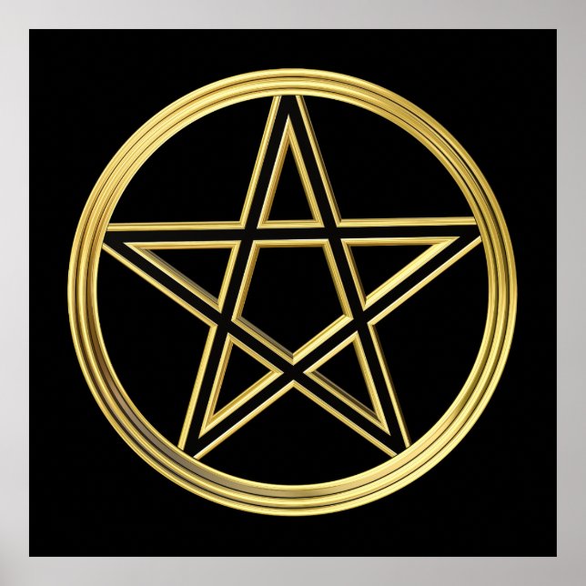 Golden pentagram poster (Framsidan)
