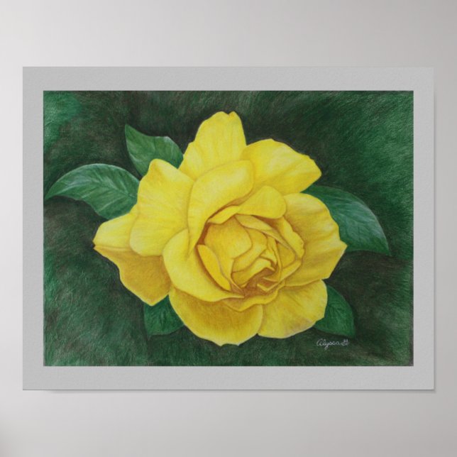 Golden Petals 11" x 14" Skriv ut Poster (Framsidan)