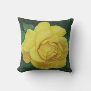 Golden Petals Pillow Kudde