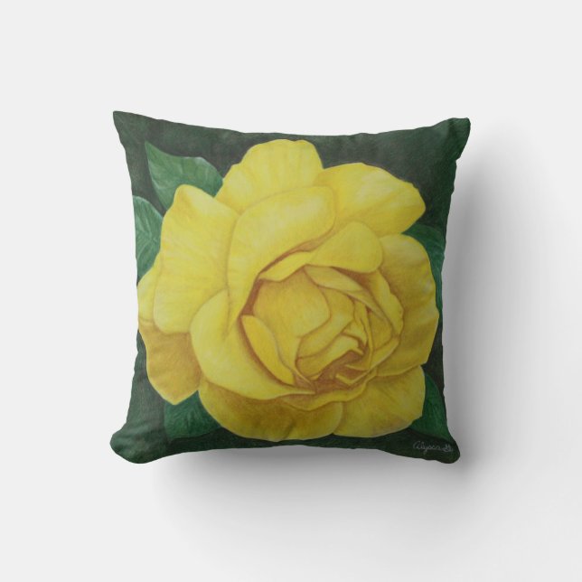 Golden Petals Pillow Kudde (Framsida)