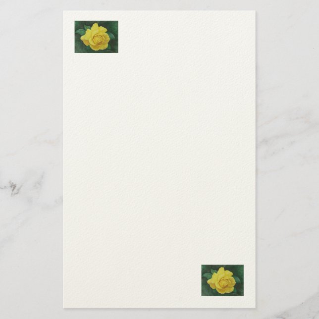 Golden Petals Stationary Brevpapper (Framsida)