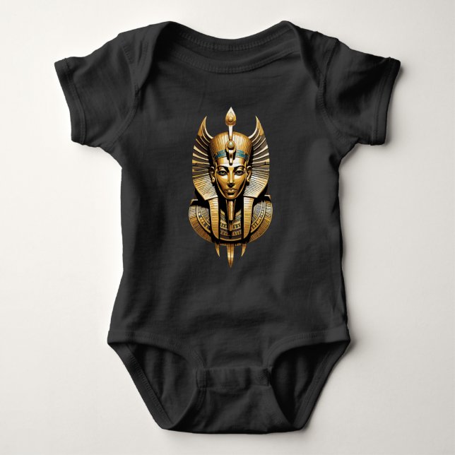 Golden Pharaoh i Regal Headdress Art T Shirt (Framsida)