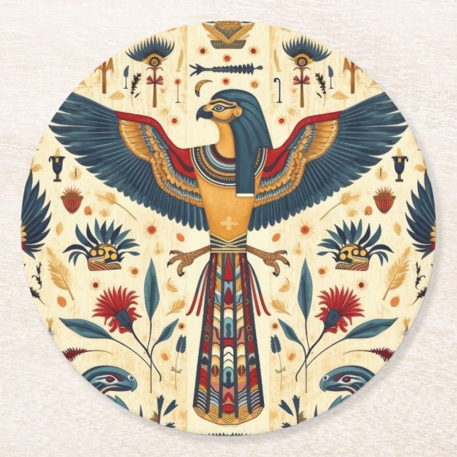 Golden Pharaoh Underlägg" Underlägg Papper Rund (Framsidan)