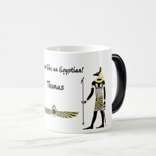 Golden Pharaoh's Blessing: Ancient Egyptian Art Magisk Mugg
