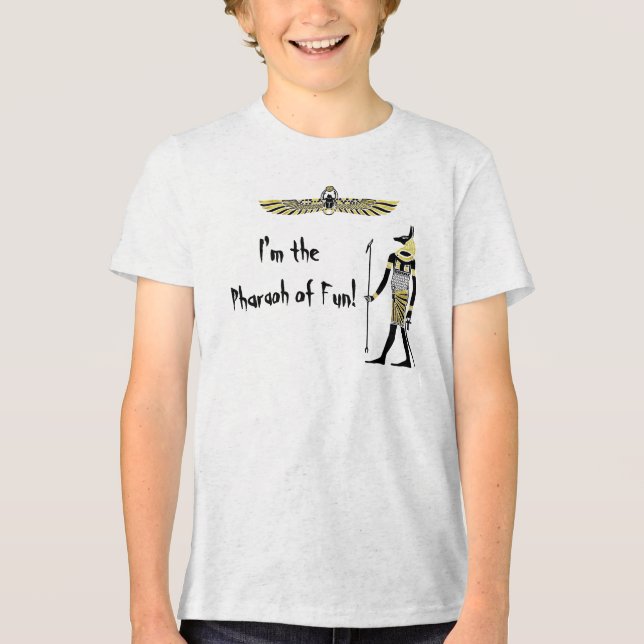 Golden Pharaoh's Blessing: Ancient Egyptian Art T Shirt (Framsida)