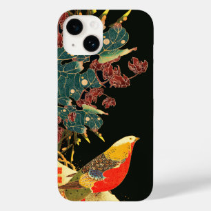 Golden Pheasant i Snö Antique Japans Blommigt