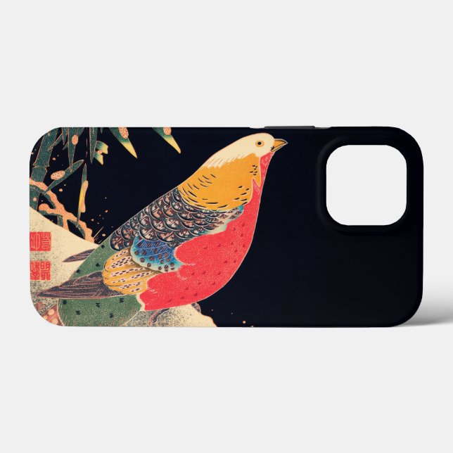 Golden Pheasant i Snö av Ito Jakuchu (Baksida (horisontell))