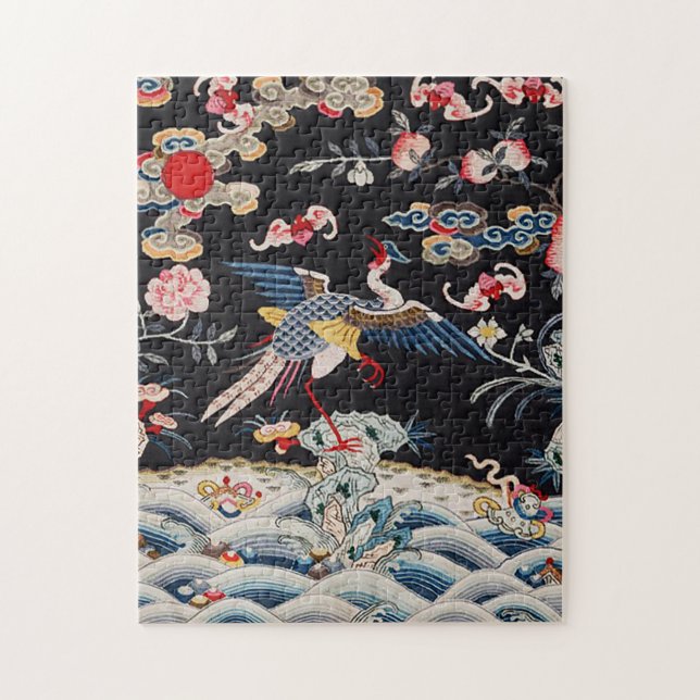 Golden Pheasant & Quing Dynasty /imperial China Pussel (Vertikal)