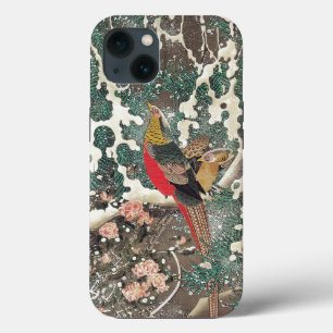 Golden Pheasants i Snö av Ito Jakuchu