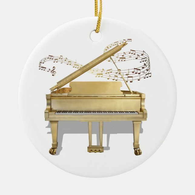Golden Piano Ornament (Framsidan)