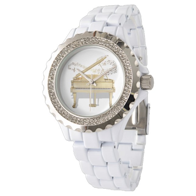 Golden Piano Watch Armbandsur (Vinklad)