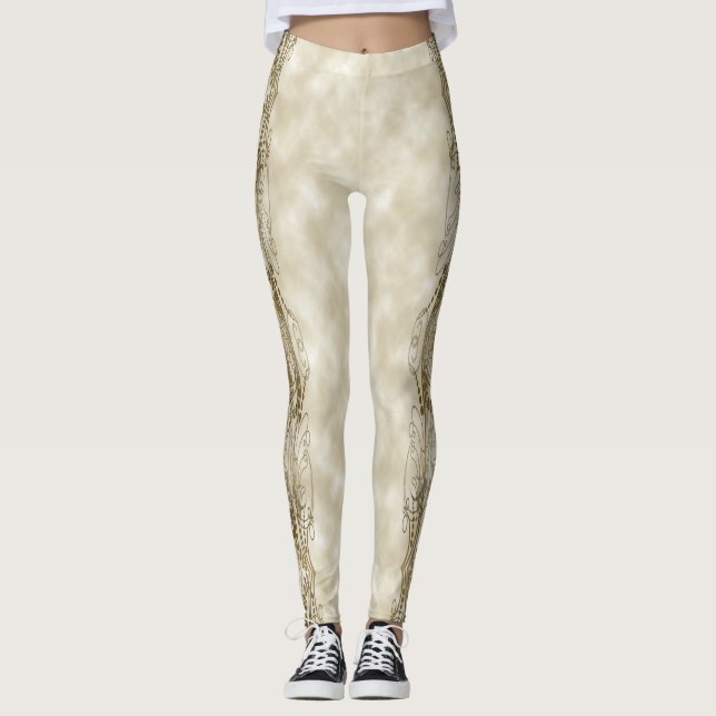 Golden Pillars Leggings (Framsida)