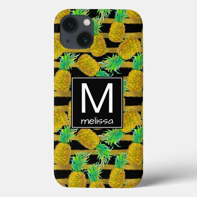 Golden Pineaes på Rand | Monogram (Baksida)