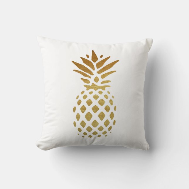 Golden Pineapple, Fruit i Guld Kudde (Framsida)
