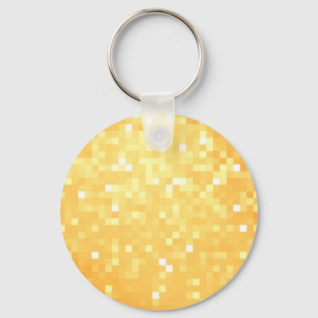 Golden Pixel Gnistra Nyckelring (Framsida)