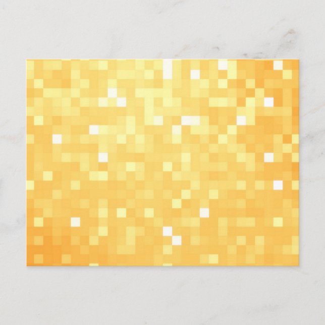 Golden Pixel Gnistra Vykort (Framsida)