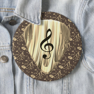 Golden Plectron - Snyggt design för musik i älskar Knapp