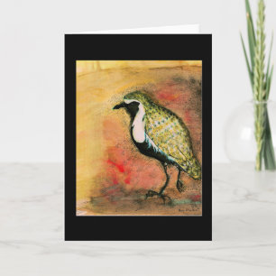 Golden Plover - fågelanteckningskort för vatten Kort