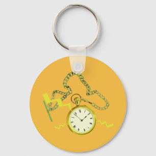 Golden Pocketwatch Nyckelring