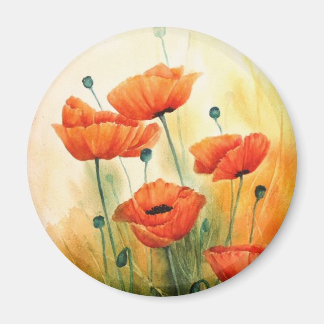 Golden Poppies Magnet (Framsidan)