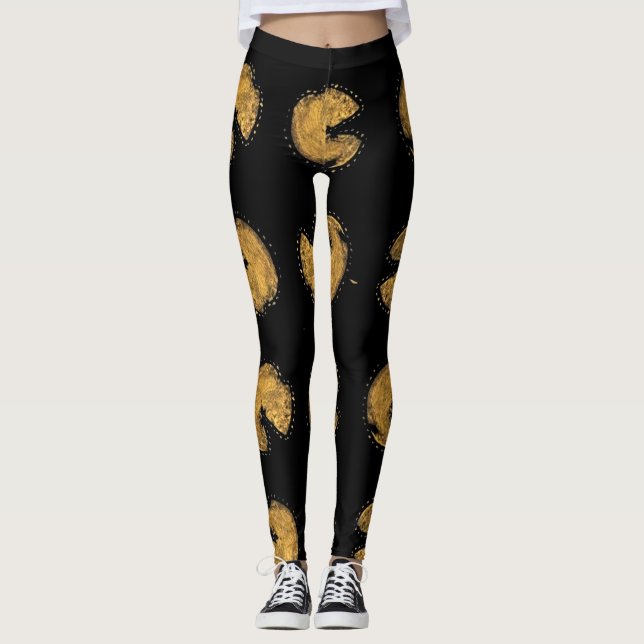 Golden Print Leggings (Framsida)
