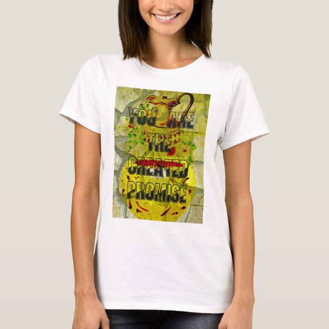 Golden Promise: The Golden Script of Destiny T Shirt (Framsida)
