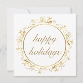 Golden-prydnadscirkeln ram-julkort julkort