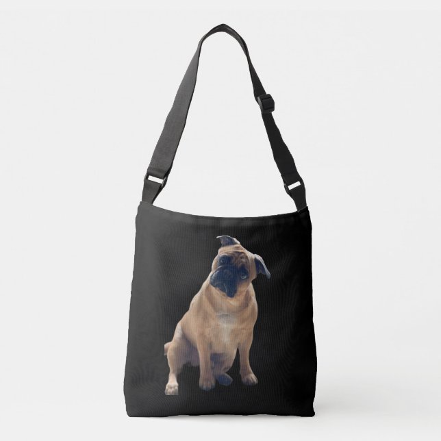 Golden Pug Axelväska (Framsida)
