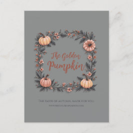 Golden Pumpkin Helg Vykort