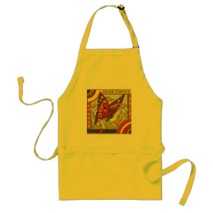 Golden Pumpkin/Låda-etikett - Apron Förkläde