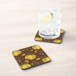 Golden Pumpkins Beverage Coaster Underlägg