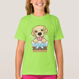 Golden Puppy färgad T-Shirt