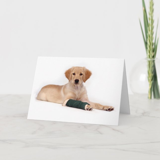 Golden Puppy kommer bra Kort (Framsida)