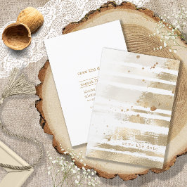 Golden Push Stroke Rand Bröllop ID655 Spara Datumet