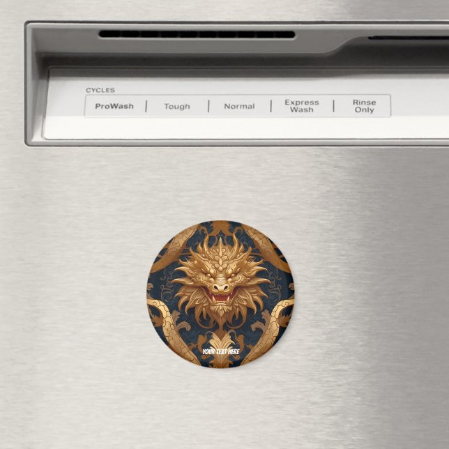 Golden Pyramid Mönster Magnet (In Situ (Dishwasher))
