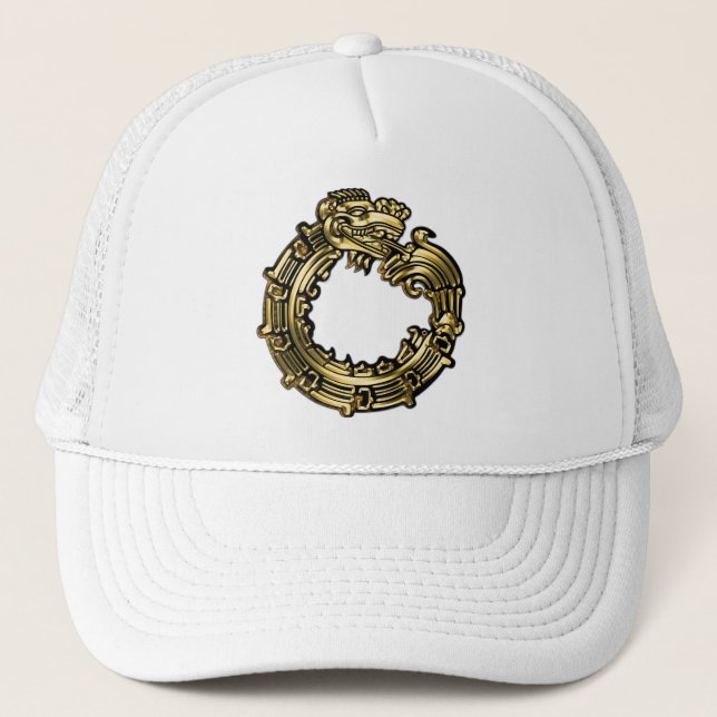 Golden Quetzalcoatl Truckerkeps (Framsida)