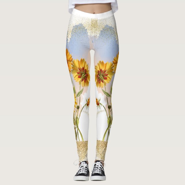 Golden Radiance Leggings (Framsida)
