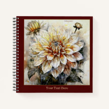 Golden Radiance: Watercolor Dahlia pinnata II 
