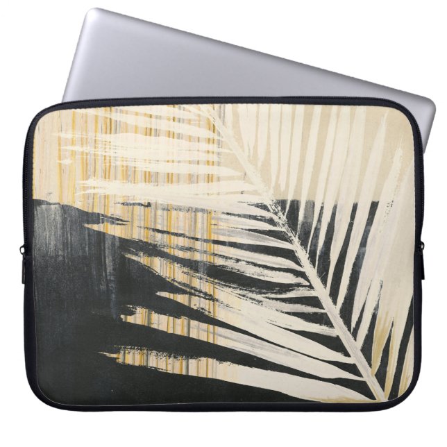 Golden Raffia - Handflatan Fronds Laptop Fodral (Framsidan)